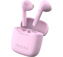 Defunc True Lite Pink - bezvadu Bluetooth 5.3 Hi-Fi Stereo skaņas austiņas, skārienjūtīga vadība, integrēti mikrofoni, 20 stundu atskaņošanas laiks, USB-C uzlāde, iOS un Android tālruņiem