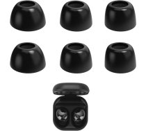 Rhinenet 3 pāri atmiņas putu uzgaļi, saderīgi ar Samsung Galaxy Buds Pro SM-R190, trokšņa izolācija un mīksti, ērti putu uzgaļi, kas ietilpst uzlādes futrālī (melni)