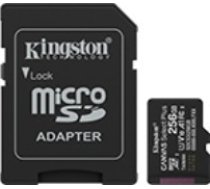 Microsd atmiņas karte 256gb canvas select+ g3 150mb/s adapteris