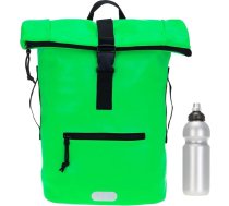 Elephant 12821 Vīriešu brezenta laika soma Messenger mugursoma Roll-Top velosipēdu mugursoma Sporta fitnesa sieviešu 23 litri A4 + pudele