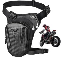 Mehānisko velosipēdu somas vīriešiem un sievietēm, āra sporta somas kājām, motociklu aksesuāri pārgājieniem, riteņbraukšanai, motocikliem, kempingiem, kāpšanai, skriešanai, sportam un darbam (melns)