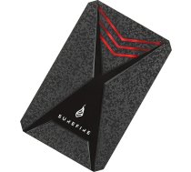 SureFire Gaming SSD 2,5 collu, 512 GB, ārējais SSD disks, USB-C adapteris, Windows & MacOSx, lasīšanas ātrums līdz 450 MB/s, rakstīšanas ātrums līdz 430 MB/s, PC & Playstation & Xbox