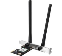 MERCUSYS MA80XE TP-Link WiFi 6 WiFi karte PCIe AX3000Mbps Bluetooth 5.3 Dual Band (5GHz/2.4GHz), Intel Wi-Fi 6E, WPA3, MU-MIMO, OFDMA, WiFi Card PC, cietais disks, Windows 11/10, Wi-FI 6 AX3000