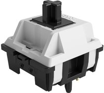 Akko V3 Pro Piano klaviatūras slēdzis, lineārais slēdzis, ar putekļu necaurlaidīgu vārpstu mehāniskajai tastatūrai, 5 kontakti 45gf, SMD RGB LED slots, piemērots MX spēļu tastatūrai/DIY komplektam (45 gab., Piano)