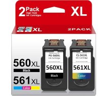 ATOPINK 560 561 kasetņu printeru kasetnes 560 561 XL aizstājējs Canon 560 561 kasetņu multipaketei PG 560 XL Black un CL 561 XL priekš Canon Pixma TS5350 TS7450 TS5352 TS7451 TS5353 TS5351