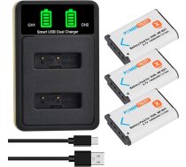 PowerTrust 1600mAh NP-BX1 akumulators un lДЃdД“tДЃjs Sony ZV-1, ZV-1F, RX100 IV, RX100V, RX100ii, RX100VII, HX60, AS50, X3000, HX400V, RX1, AS100V, WX350, HX50, HX90V