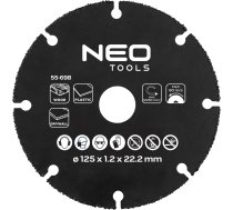 Neo Tools HM griešanas disks kokam un plastmasai 125 x 22,2 mm