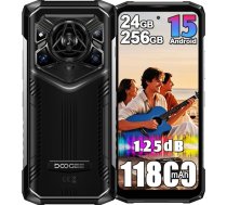 DOOGEE Blade 20 Pro 4G brīvdabas mobilais tālrunis bez līguma, 11800 mAh, 24 GB + 256 GB (2TB) brīvdabas viedtālrunis, 50 MP AI kamera, 6,6 collu HD + perforēts displejs, 3 karšu slots/IP68/NFC (sudraba)