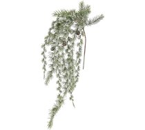 Flair Flower Priežu zars Piekaramie čiekuri Sniegs 65 cm Priežu pakaramais Ledus virtene Egļu virtene Virtene Ķēde Adventa vainagu aksesuāri Vainags Ziemassvētku rotājums Mākslīgais egļu piekaramais augs, 256941GNW, zaļš