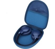 Lebakort cietais ceļojuma aizsargvāciņš JBL Tune 510BT 710BT 720BT 660NC 700BT 760NC 750BTNC 660NC 560BT 570BT 520BT 670BT 770NC JBL Live 650BTNC 400BT 500BT Bluetooth austiņām (zils)