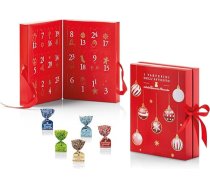 Adventes kalendārs ar smalkām šokolādes trifelēm, 25 Tartufo Dolce no Antica Torroneria Piemontese Ziemassvētku kalendārā, 5 šķirnes elegantu trifeļu šokolādes, šokolādes dāvana Ziemassvētkiem