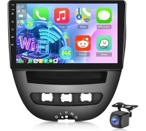 [2+64G] Android 13 auto radio Peugeot 107 / Citroen C1 / Toyota Aygo 2005-2014 ar Wireless Carplay & Android Car - 10,1 collu skārienjūtīgais ekrāns ar WiFi GPS DSP SWC + AHD aizmugures skata kamera
