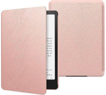 MoKo Futrālis saderīgs ar 7 collu Kindle Paperwhite 12th Gen 2024 & Kindle Colorsoft Signature Edition 2024, viegls PU aizsargvāciņš ar automātisku miega režīmu un modināšanu, piemērots Kindle Paperwhite 2024, rozā zelta krāsā
