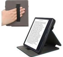 kwmobile Aizsargvāciņš saderīgs ar Kobo Kobo Kobo Libra Colour / Tolino Vision Colour - E-lasītājs ar cilpas statīvu - benzīna zils