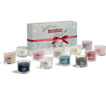 Yankee Candle dāvanu komplekts | 12 aromātiskas pildītas votīvās sveces | Snow Globe Wonderland Collection