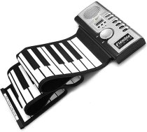 Lychee Roll Up Keyboard Piano Portable Electronic Piano Keyboard Elastīga un pārnēsājama klaviatūra ar 61 taustiņiem, MIDI saliekamās elektriskās klavieres bērniem, bērniem iesācējiem