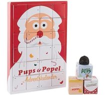 Pups & Popel Jautrais Adventes kalendārs ar smieklīgiem Ziemassvētku saldumiem, piemēram, ziemeļbriežu kucēniem. Liebeskummerpillen