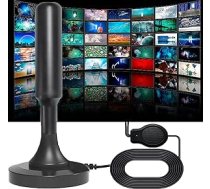 REWAVE TV antenas DVB-T2 antena Freeview iekštelpu digitālās TV antenas ar spēcīgu signālu 260+ jūdžu diapazons Smart TV antenas iekštelpu atbalsts