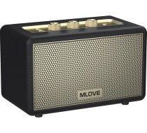 MLOVE A200 pārnēsājamais Bluetooth skaļrunis ar Aux ieeju, Micro SD kartes slotu, USB portu, jaudīgu basa zemfrekvences skaļruni, TWS savienošanu pārī, ilgstošu akumulatoru un 80 W maksimālo jaudu (melns)