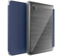 TUDIA SKN Flip Designed for Tolino Shine 5/Shine Color/Kobo Clara Colour/BW Case (2024) - [Auto Wake/Sleep Technology] Izturīgs pret triecienizturīgs, plāns, caurspīdīgs, caurspīdīgs, TPU, mīksts, gluds, āda - caurspīdīgi zils