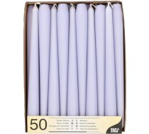 Papstar 89146 Knaiblīšu sveces Diametrs 2,2 cm 25 cm Lilac 50 gab. iepakojums