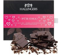Hallingers Für Oma - Vegāniskā šokolāde Tumšais smalkais kakao ar kafiju - roku darbs, bez alkohola (kaste) - dāvanu idejas Ziemassvētku un dāvanu adventes kalendārs | Jubileja Jaunais mājoklis Paldies