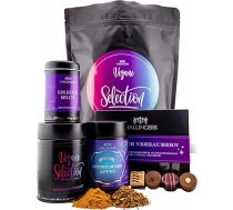 Hallingers Vegan Selection XXL - Vegānu brīnumu maisiņš XXL vegāniem ar garšvielām, šokolādi, auksto tēju un šokolādes batoniņu (maisiņš) - dāvanu idejas Ziemassvētki un dāvanas Adventes kalendārs Dzimšanas diena Glüc