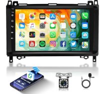1G + 32G Android auto radio Mercedes Benz A/B klases W169 W245 B160 B170 B180 B200 W639 Vito Viano W906 Sprinter 9 collu auto radio ar GPS WiFi Mirror Link Bluetooth FM/RDS/SWC aizmugures skata kamera