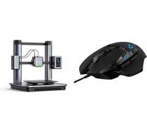 AnkerMake M5 3D printeris, ātrgaitas FDM 3D printeris un Logitech G502 HERO augstas veiktspējas spēļu pele ar HERO 25K DPI optisko sensoru