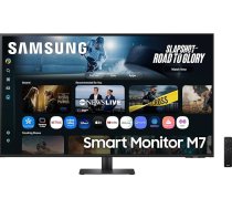 Samsung M70F 43 collu 4K Smart AI monitors, VA panelis, 3840 x 2160, 60 Hz, 4 ms (G/G), skaļrunis, spēļu koncentrators, 4K Upscaling, balss vadība, Smart TV Apps un AI funkcijas, HDR10, LS43FM700UUXEN