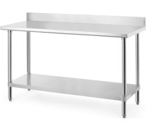 Sienas galds ar pieskrūvētu malas plauktu Budget Line 160x60x95 cm