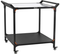 BBQ-Toro Grila ratiņi 94 x 81 x 90 cm, melni, Grila galds ar lielu darba virsmu, Grila galdiņš, Grila ratiņi, Grila galds, Grila galds, āra, Servēšanas ratiņi ar nerūsējošā tērauda plauktu