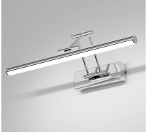 Klighten LED vannas istabas spoguļlampa, 40 cm, rotējoša spoguļlampa, spogulis vannas istabai, IP44, spoguļa gaisma vannas istabai, 12 W, 970 LM, LED vannas istabas spoguļlampas, auksti balta 5500 K, hroms