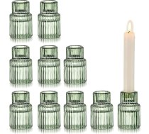 Stikla sveču turētājs Stikla sveču turētājs Taper sveces: Stikla sveces turētājs Ziemassvētki galda dekorēšanai Sveces turētājs Taper Candle Sveces turētājs Taper Candle Sveces turētājs