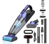 Vankarr rokas putekļsūcēja akumulators 17000Pa rokas putekļsūcējs Bezvadu auto putekļsūcējs Spēcīgs mini putekļsūcējs Portatīvais rokas putekļsūcējs USB auto putekļsūcējs bez kabeļa