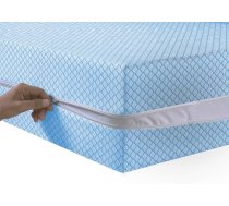 Zipped matrača pārvalks ar abpusēju rāvējslēdzēju (zils, karalis) 30 cm dziļš hipoalerģisks matrača pārvalks ar abpusēju rāvējslēdzēju (zils, karalis)