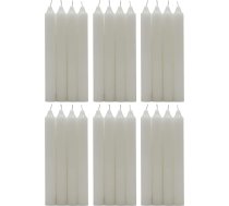 H Hansel Home - Svečturi, 24 gab., vainagveida sveces, diametrs 1,8 cm, garums 17,5 cm, balta krāsa