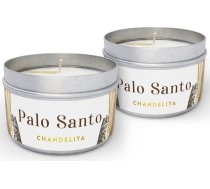 Chandelita Palo Santo aromātiskā svece gaisa attīrīšanai un garīgai dziedināšanai - Sojas vaska aromātiskās sveces - Vegāniskās sveces ar ēteriskajām eļļām - Meditācijai, relaksācijai un čakru dziedināšanai - Svece