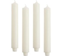 Komplektā ir 4 lauku sveces, augstums: 30 cm, diametrs: 3,2 cm, degšanas laiks 21 stunda, biezas sveces, vakariņu sveces, galda sveces, baznīcas sveces, krāsa: ziloņkauls