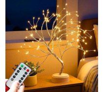 Bonsai koks ar LED apgaismojumu, 108 LED gaismu koks iekštelpās ar tālvadības pulti un taimeri, 8 režīmi aptumšojamas koka gaismas, USB/akumulatoru darbināms gaismas koks, Ziemassvētku svinību dekorēšanai