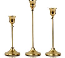 Mivitoom 3 gab. metāla sveču turētājs galda rotājums sveču turētājs kāzu ballīte mājas rotājums piemērots 2 cm diametra svecēm