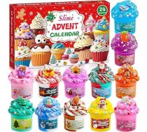 Gļotas Adventes kalendārs 2025 Bērni Zēni 10 12 8 6 5 4 7 11 13 14 gadi Meitenes Gļotu komplekts Ziemassvētku kalendārs Ziemassvētku dāvanas Bērni Zēni Ziemassvētku dāvanas meitenēm Zēni Pufi Gļotu komplekts zēniem