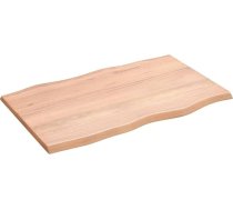 Galda virsma Apstrādāta koka ozols Dabīgā mala 80 x 50 x 2 cm Galda virsma restorānam Ēdamistaba Dzīvojamā istaba Biroja mēbeles Galda virsma Galda virsma Galda virsma