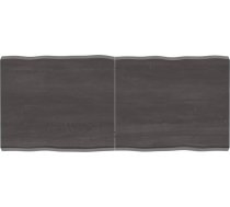 Galda virsma Apstrādāta koka ozols Dabīgā mala Pelēka 140 x 60 x 6 cm Galda virsma restorānam Ēdamistabai Dzīvojamā istaba Biroja mēbeles Darba virsma Galda virsma galda virsma