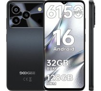 DOOGEE Note 56 Pro Android 16 viedtālrunis bez līguma, 32GB + 128GB/2TB mobilais tālrunis bez līguma, 6,56 collu mobilie tālruņi bez SIM kartes, 6150mAh, 13MP + 8MP NFC viedtālrunis Android, 4G Dual SIM, 4G