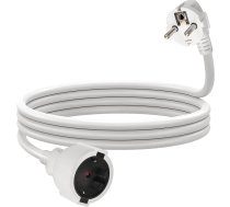 Pagarinātājs 5 m IP44 Kabeļu pagarinātājs ar aizsargkontaktu kontaktdakšu Schuko pagarinātājs 16 A/250 V, balts, H05VV-F 3G 1,5 mm²