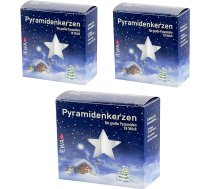 JEKA Piramīdas sveces baltas