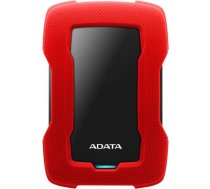 adata hd330 ārējais cietais disks (2 tb; 2,5"; usb 3.2; sarkans)