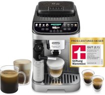 De'Longhi Magnifica Evo Next - Perfetto Pilnībā automātiskais kafijas automāts ar LatteCrema piena putotāju, 13 ar vienu pieskārienu pagatavojamiem dzērieniem, kafijas un kapučīno kafijas automāts, krāsains skārienekrāns, sudraba krāsā (ECA