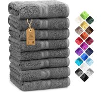 NatureMark NM-HT0860 frotē roku dvieļi, 8 gabali, 50 x 100 cm, 100% kokvilna, rozā krāsā